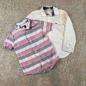 Boys 4T Dress Shirt Bundle H&M The Children’s Place Button Up Lot of 2